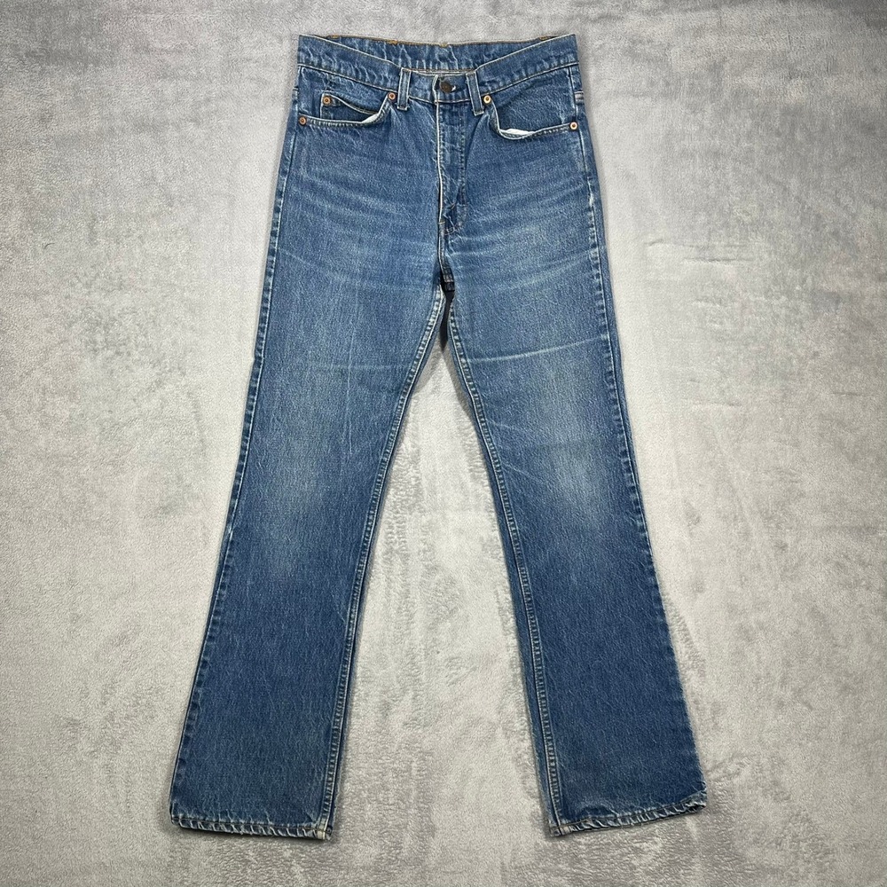 Levi's 505 Jeans Men 31x33 (29x31) Blue Straight Leg Vintage USA Orange Tab